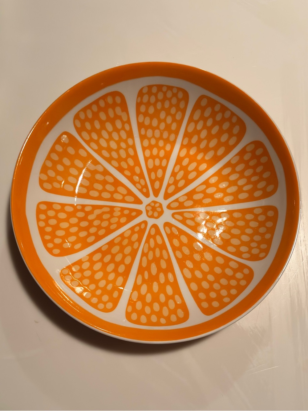 Eaton Fine Dining Orange Citrus Slice 8” Bowl Retro Mod Kitchen